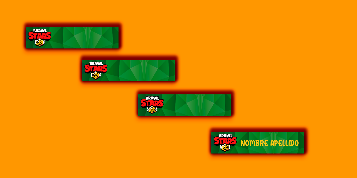 ETIQUETAS PERSONALIZADAS BRAWSTARS LAPIZ