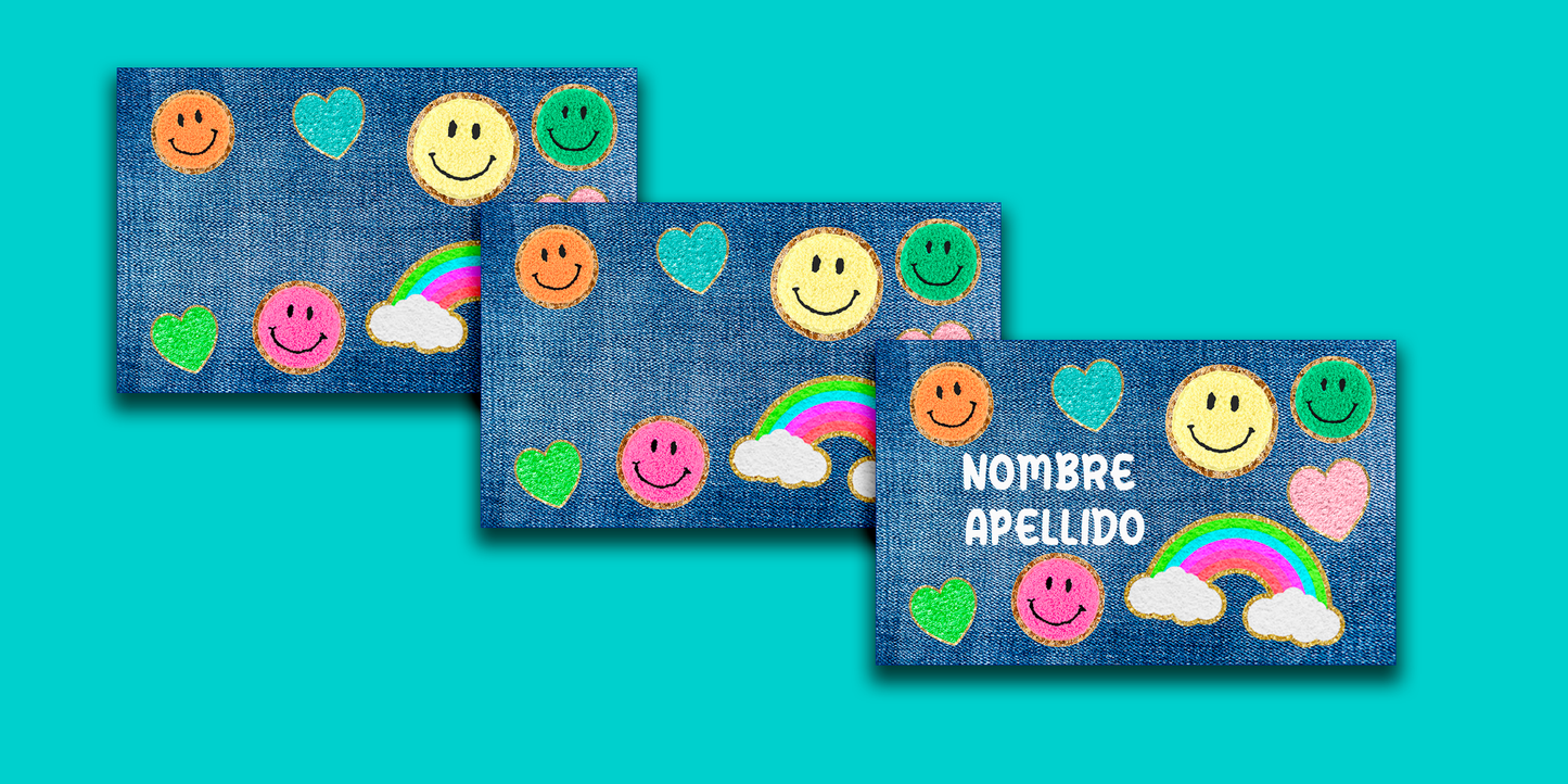 ETIQUETAS PERSONALIZADAS PARCHES RECTANGULAR