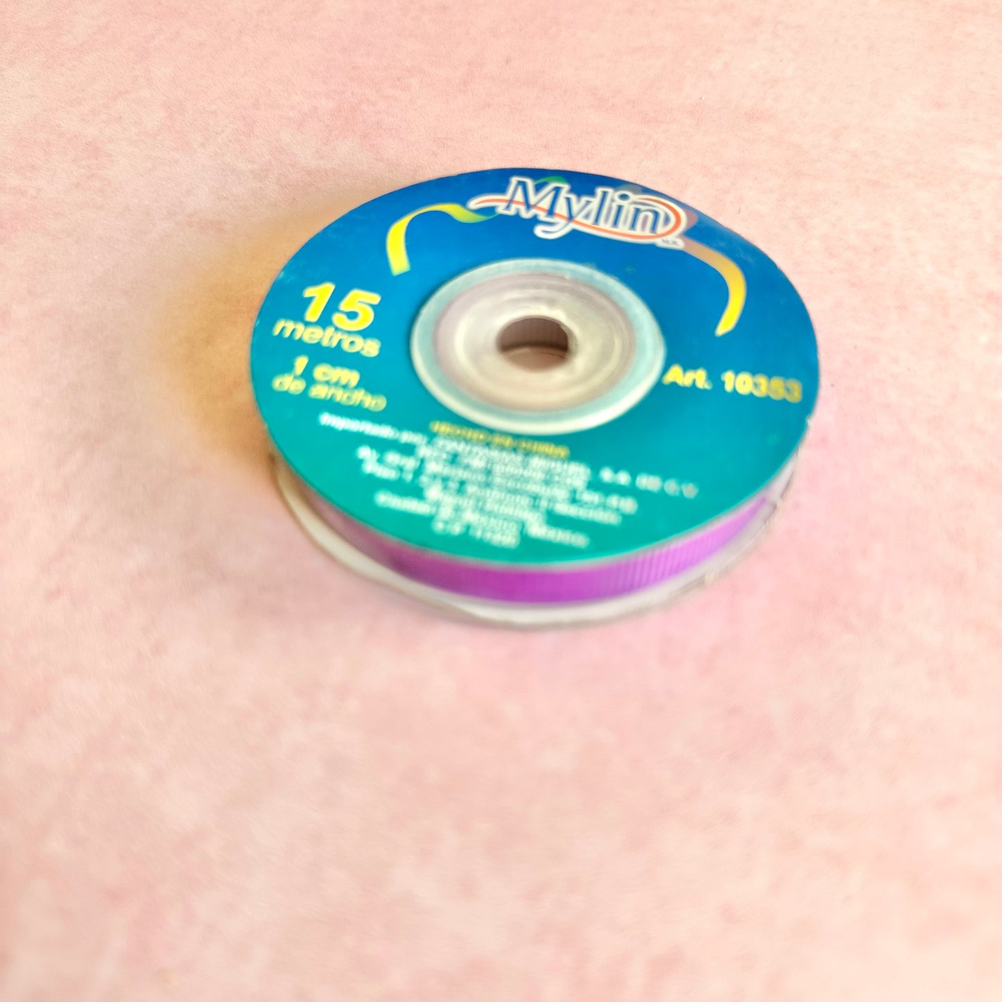Listón Satinado Doble Cara 1 cm 25m