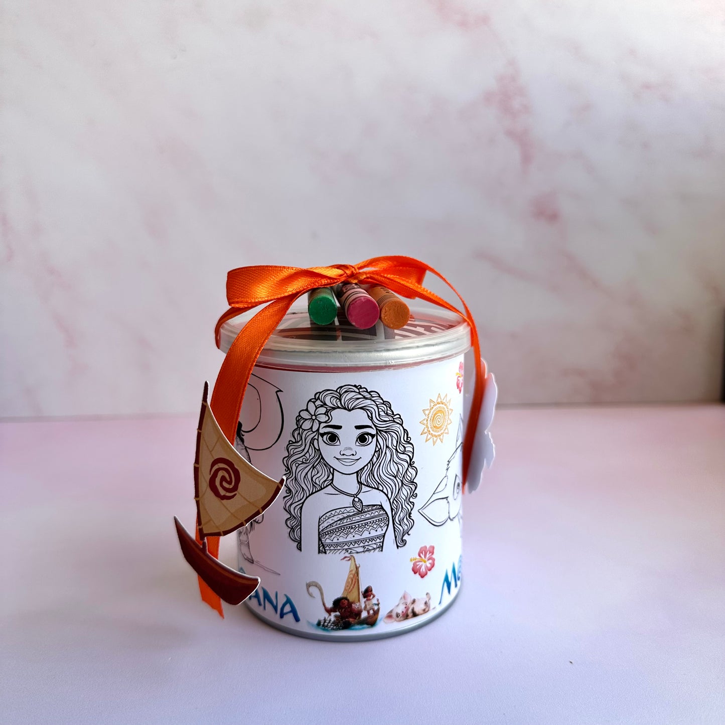 TEMPLATE COLORING PRINGLES MOANA