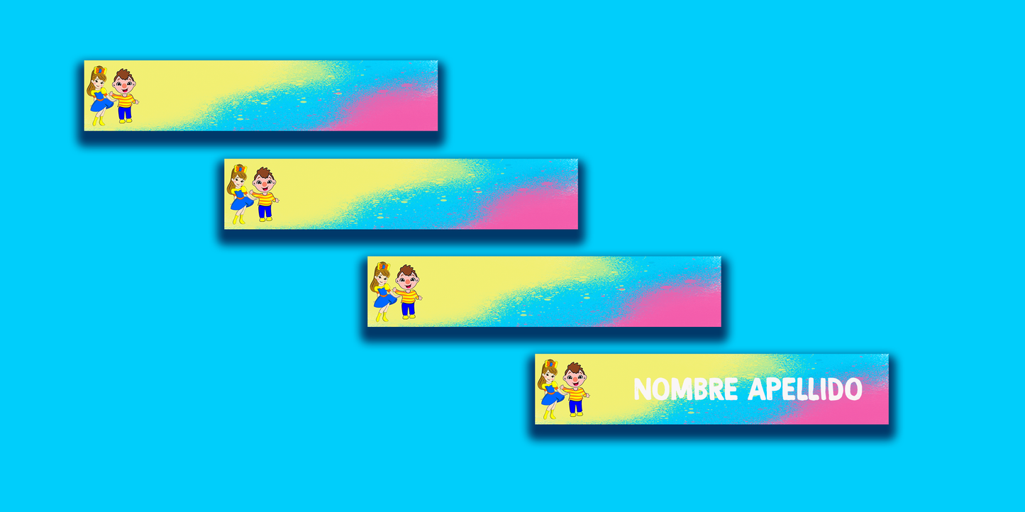 ETIQUETAS PERSONALIZADAS BELY LAPIZ