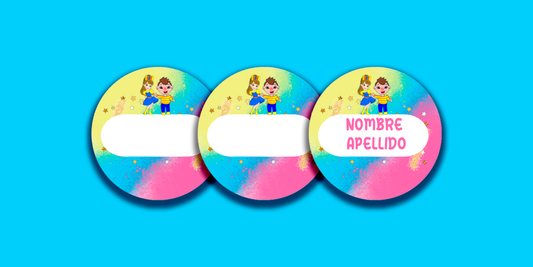 ETIQUETAS PERSONALIZADAS BELY REDONDA