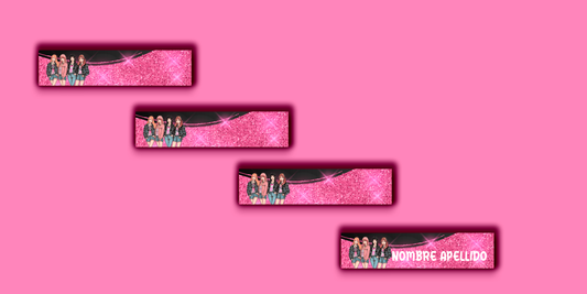 ETIQUETAS PERSONALIZADAS BLACKPINK LAPIZ