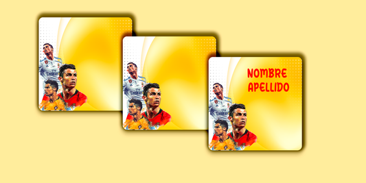 ETIQUETAS PERSONALIZADAS CRISTIANO RONALDO CUADRADA