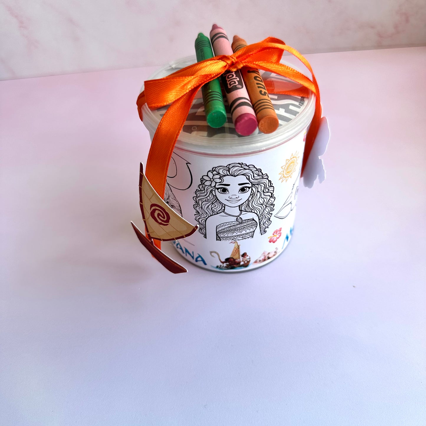 TEMPLATE COLORING PRINGLES MOANA