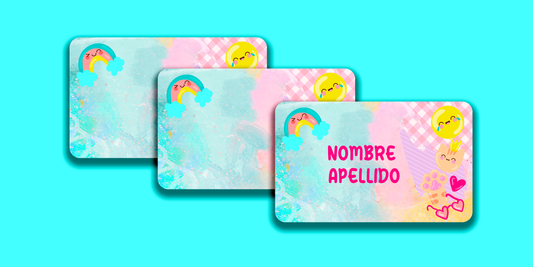 ETIQUETAS PERSONALIZADAS EMOJI RECTANGULAR