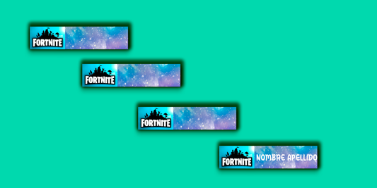 ETIQUETAS PERSONALIZADAS FORNITE LAPIZ