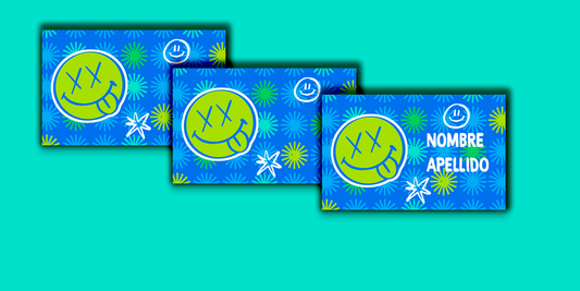 ETIQUETAS PERSONALIZADAS HAPPY RECTANGULAR