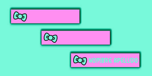 ETIQUETAS PERSONALIZADAS KITTY LÁPIZ