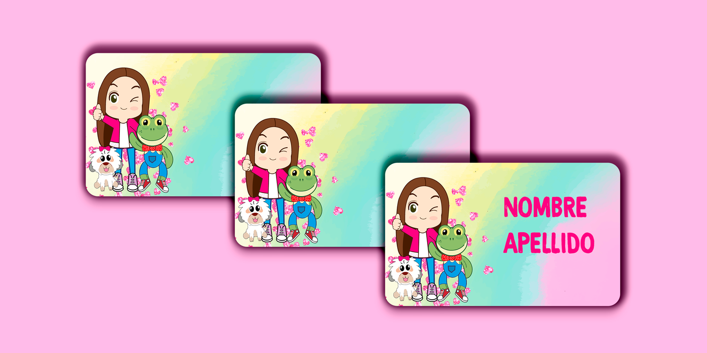 ETIQUETAS PERSONALIZADAS LARA RECTANGULAR
