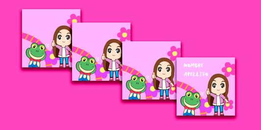 ETIQUETAS PERSONALIZADAS LARA CUADRADA