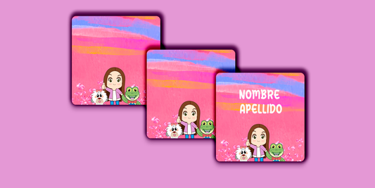 ETIQUETAS PERSONALIZADAS LARA CUADRADA
