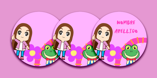 ETIQUETAS PERSONALIZADAS LARA REDONDA