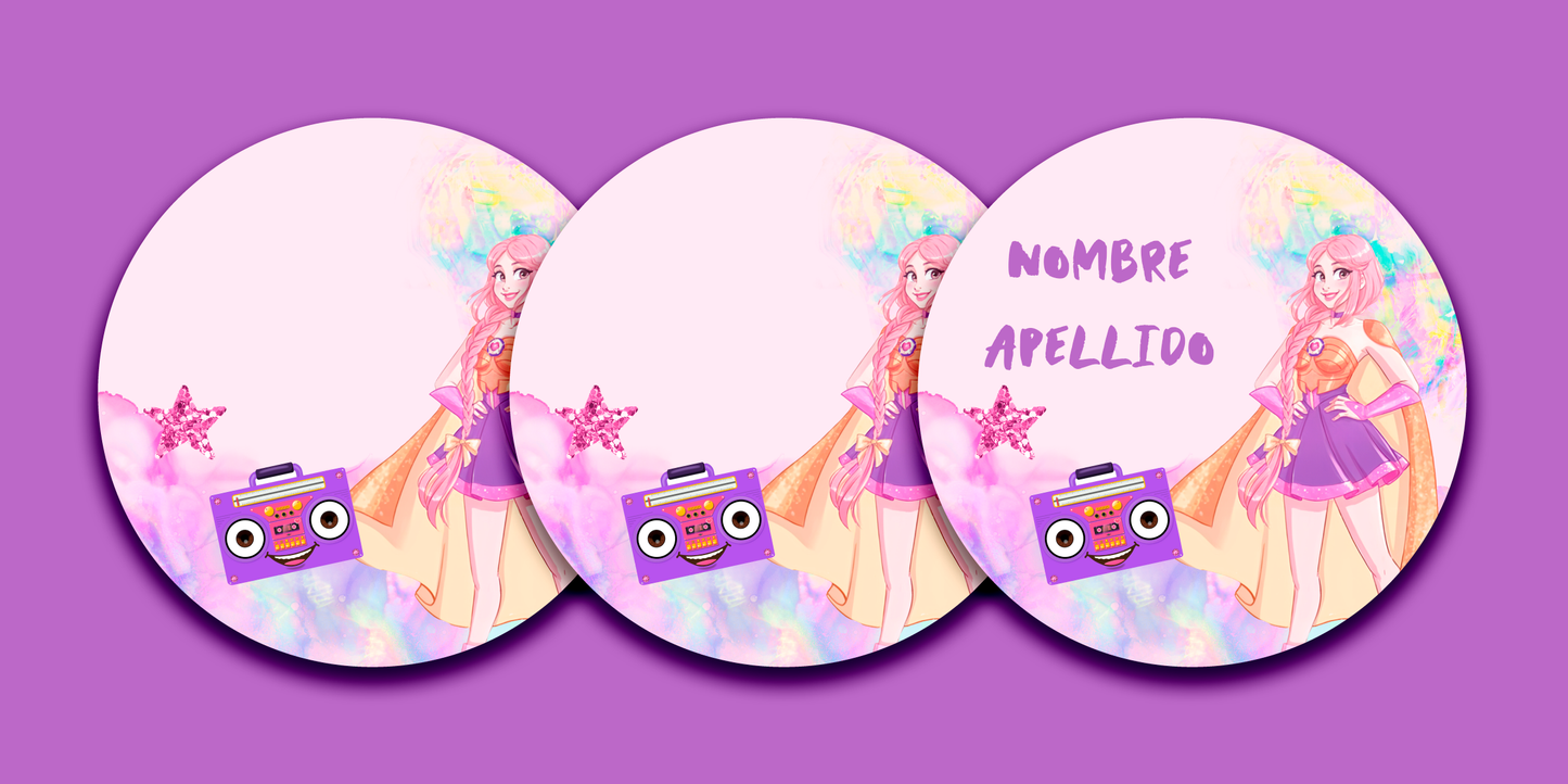 ETIQUETAS PERSONALIZADAS LULI REDONDA