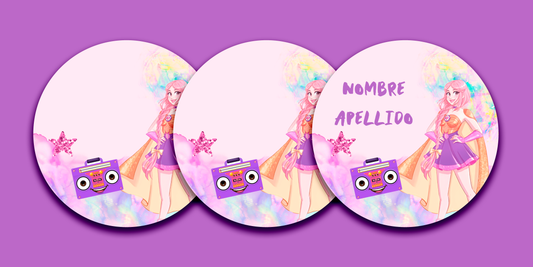 ETIQUETAS PERSONALIZADAS LULI REDONDA