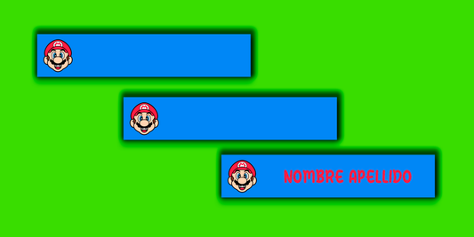 ETIQUETAS PERSONALIZADAS MARIO LÁPIZ