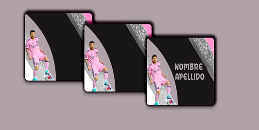 ETIQUETAS PERSONALIZADAS MESSI CUADRADA