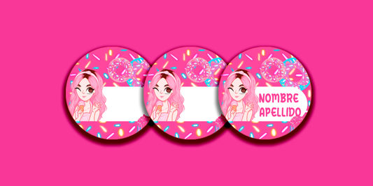 ETIQUETAS PERSONALIZADAS MIS PASTELITOS REDONDA
