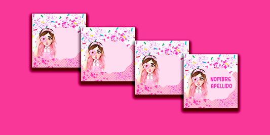 ETIQUETAS PERSONALIZADAS MIS PASTELITOS CUADRADA