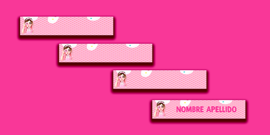 ETIQUETAS PERSONALIZADAS MIS PASTELITOS LAPIZ