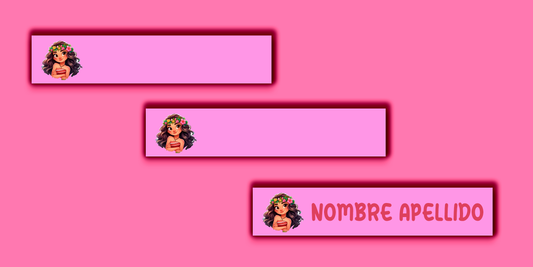 ETIQUETAS PERSONALIZADAS MOANA LAPIZ