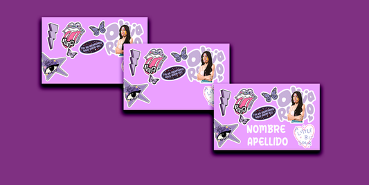 ETIQUETAS PERSONALIZADAS OLIVIA RECTANGULAR