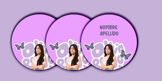 ETIQUETAS PERSONALIZADAS OLIVIA REDONDA