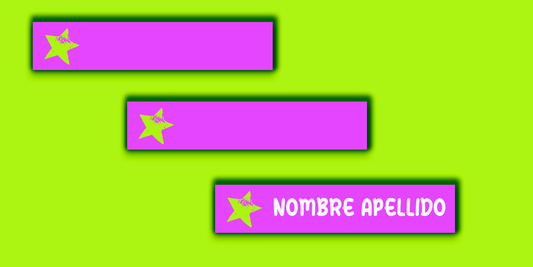 ETIQUETAS PERSONALIZADAS PATINES LÁPIZ