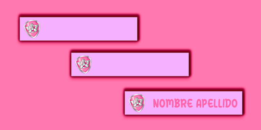 ETIQUETAS PERSONALIZADAS PAW PATROL LÁPIZ