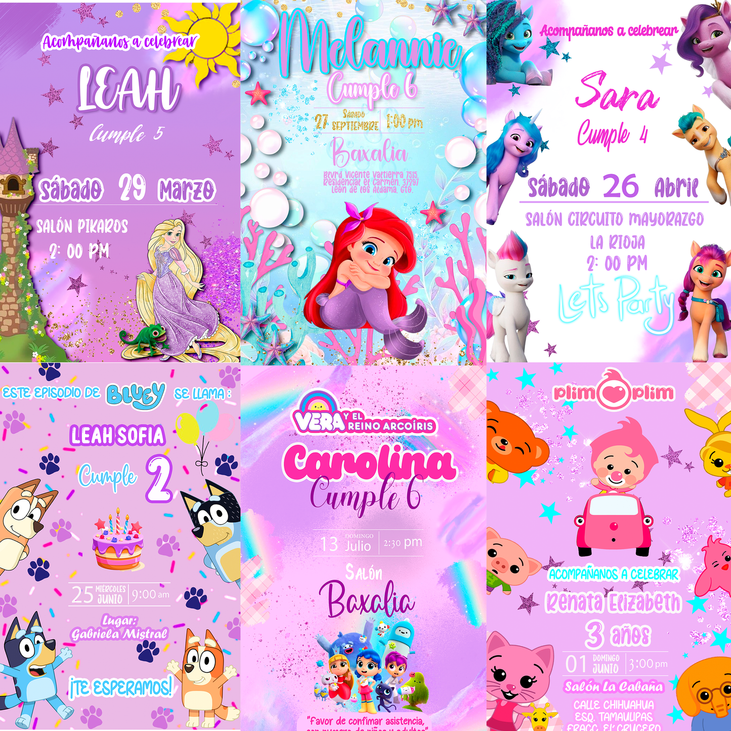Fondos para invitación digital en png