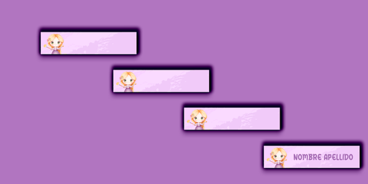 ETIQUETAS PERSONALIZADAS RAPUNZEL LAPIZ