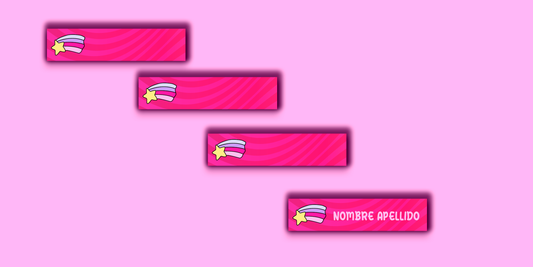 ETIQUETAS PERSONALIZADAS RETRO LAPIZ