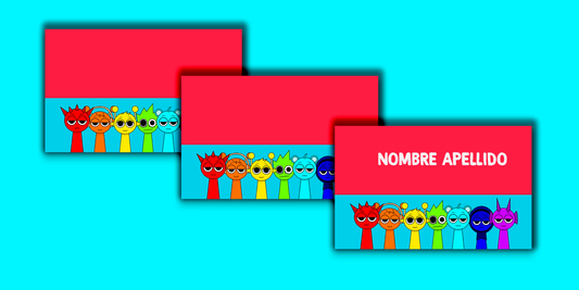 ETIQUETAS PERSONALIZADAS SPRUNKI RECTANGULAR