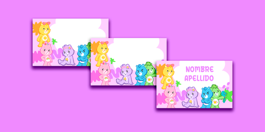 ETIQUETAS PERSONALIZADAS OSITOS RECTANGULAR