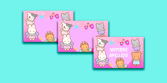 ETIQUETAS PERSONALIZADAS TERNURINES RECTANGULAR