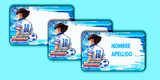 ETIQUETAS PERSONALIZADAS TSUBASA RECTANGULAR