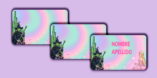 ETIQUETAS PERSONALIZADAS WICKED RECTANGULAR