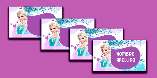 ETIQUETAS PERSONALIZADAS ELSA RECTANGULAR