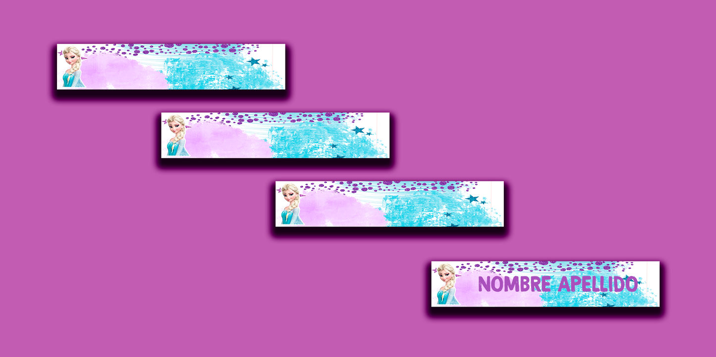 ETIQUETAS PERSONALIZADAS ELSA LAPIZ