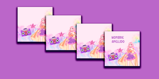 ETIQUETAS PERSONALIZADAS LULI CUADRADA
