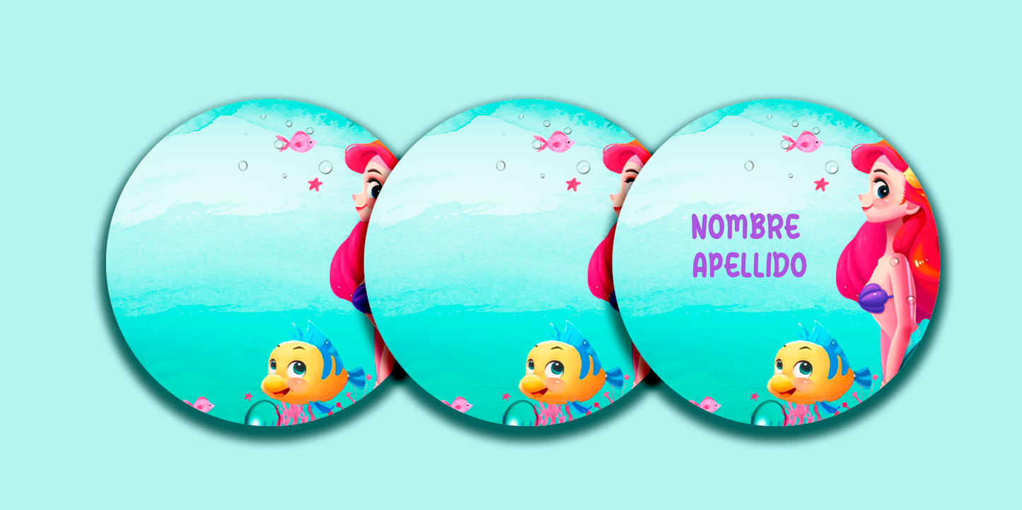 ETIQUETAS PERSONALIZADAS ARIEL REDONDA
