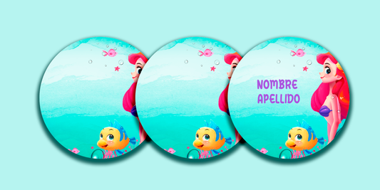 ETIQUETAS PERSONALIZADAS ARIEL REDONDA
