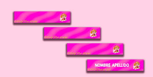 ETIQUETAS PERSONALIZADAS SKYE LAPIZ